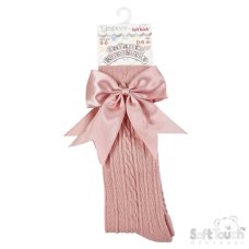 S350-RO-06: Rose Gold Knee Length Socks (0-6 Months)